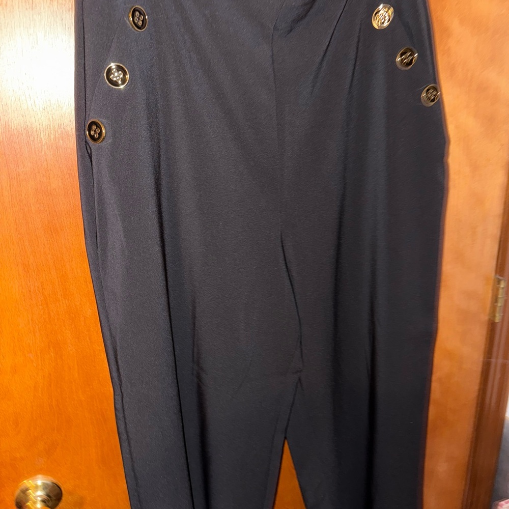 Torrid ultra high waist wide leg Pants with Gold Buttons size 18